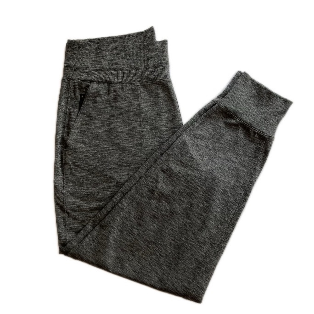 Athleta Venice Joggers Heather Gray Yoga Pants Travel Pants Stretch Waist SZ XLT